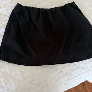 Free People Black Micro Mini Skort